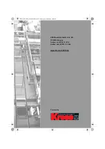 Preview for 170 page of KRESS 1050 FME Original Instructions Manual