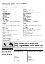 Preview for 52 page of KRESS 12 04 0519 Operating Instructions Manual