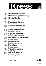 KRESS 250 RSE Operating Instructions Manual preview