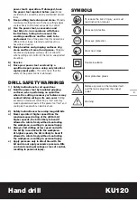 Preview for 3 page of KRESS KU120 Safety And Operating Manual