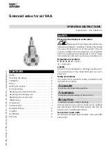 Preview for 1 page of Krom Schroder DG 110VC Operating Instructions Manual