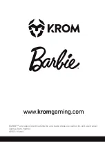 Preview for 8 page of KROM Barbie KHALI User Manual