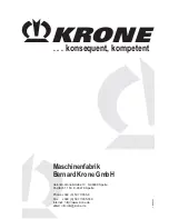 Preview for 156 page of Krone Big M II Operating Instructions Manual