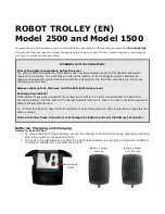 Preview for 11 page of kronings Robot Trolley 1500 Manual