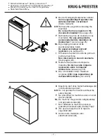 Preview for 7 page of Krug & Priester AL1 Operating Instructions Manual