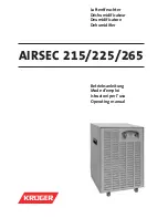 Kruger AIRSEC 215 Operating Manual preview