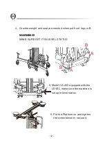 Preview for 14 page of KSF CA 400 GL Manual