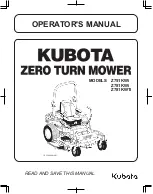 Preview for 3 page of Kubota Z751KWi Operator'S Manual