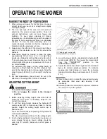 Preview for 44 page of Kubota ZG327A-AU Operator'S Manual