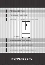 Preview for 1 page of Kuppersberg NFD 183 Technical Passport