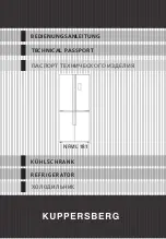 Preview for 1 page of Kuppersberg NFML 181 Technical Passport