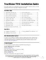 Preview for 2 page of KVH Industries TracVision TV10 Installation Manual