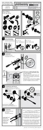 Kwikset Deadbolt Series Quick Installation Manual preview