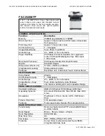 Preview for 30 page of Kyocera CUA 25307 Specifications