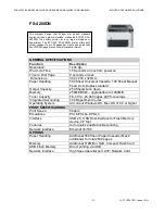 Preview for 73 page of Kyocera CUA 25307 Specifications