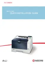 Kyocera ECOSYS FS-1350DN Quick Installation Manual preview