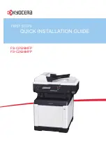 Preview for 1 page of Kyocera ECOSYS FS-C2526MFP Quick Installation Manual