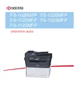 Kyocera FS-1025MFP Operation Manual preview