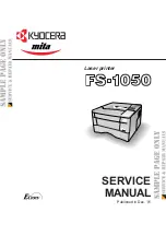 Kyocera FS-1050 - B/W Laser Printer Service Manual preview