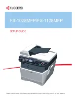 Preview for 1 page of Kyocera FS 1128 - MFP Setup Manual