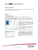 Preview for 1 page of Kyocera FS C5030N - Color LED Printer Driver Manual