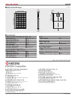 Preview for 2 page of Kyocera KC85TS Datasheet