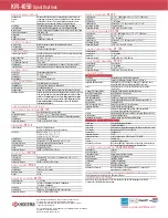 Preview for 1 page of Kyocera KM-4050 Specifications