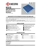 Kyocera KS12 Datasheet preview