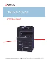 Kyocera TASKalfa 180 Operation Manual preview