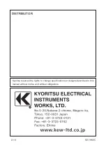 Preview for 48 page of KYORITSU KEW 4106 Instruction Manual