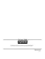 Preview for 26 page of Kyosho 3119 Manual