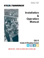 Kysor/Warren QILG 06 Installation & Operation Manual preview