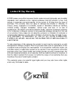 Preview for 48 page of Kzyee KM301 Owner'S Manual & Safety Instructions