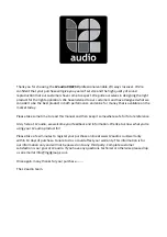 Preview for 2 page of L2 Audio XO223V Owners Manual And Instruction Manual