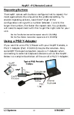 Preview for 15 page of L3 Systems KeyRF Manual