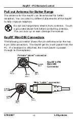 Preview for 16 page of L3 Systems KeyRF Manual