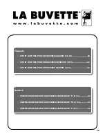 Preview for 39 page of La Buvette AQUAMIX S Operating Manual