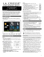 Preview for 1 page of La Crosse Technology CA85176 Quick Setup Manual