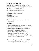 Preview for 15 page of La Crosse Technology Wireless Temperature Station WS-7013TWC Instruction Manual