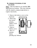 Preview for 10 page of La Crosse Technology WS-9117U Instruction Manual