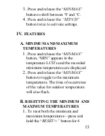 Preview for 13 page of La Crosse Technology WS-9117U Instruction Manual