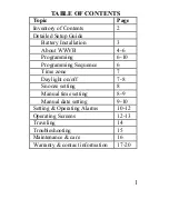 Preview for 2 page of La Crosse Technology WT-2165 Instruction Manual