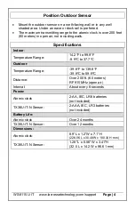 Preview for 4 page of La Crosse WS-8115U-IT Instruction Manual