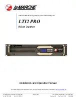 La Marche LTI2 PRO Installation And Operation Manual preview