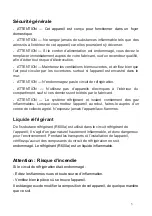 Preview for 3 page of La Sommeliere CAF51N Instruction Manual