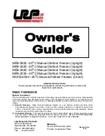 Lab Research Products MCFB-2020 Owner'S Instructions Manual preview