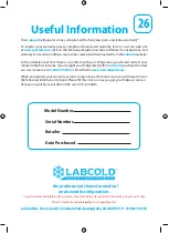 Preview for 31 page of Labcold IntelliCold RLDF/G 19 Operating Instructions Manual