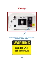 Preview for 12 page of Labfacility L60+ Manual