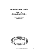 Preview for 1 page of Lacanche SULLY CHALONNAIS LG 1432 GE Installer Manual