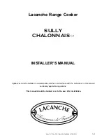 Preview for 7 page of Lacanche SULLY CHALONNAIS LG 1432 GE Installer Manual